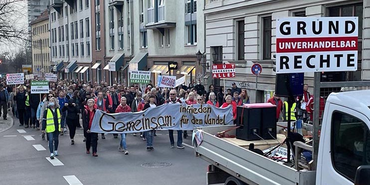 Montagsdemo am 28.3.2022